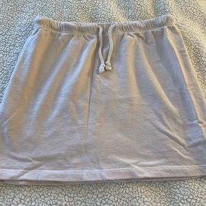 Zara cream mini skirt